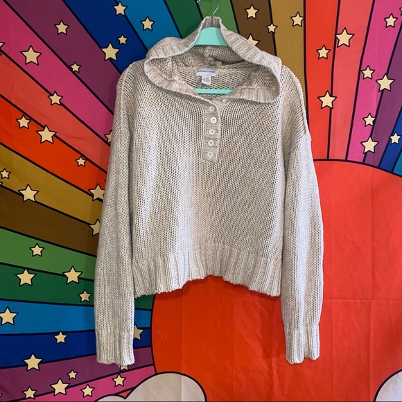 Soft Surroundings Chunky Knit Hoodie 🌵L/X-Large - Picture 6 of 8